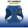 thumbnail image 2 of UOSIA Dog Harness and Leashes Set No Pull Puppy Harness Adjustable Soft Kitten Harness,Blue,XS, 2 of 6