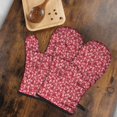thumbnail image 5 of Cute Oven Mitts,Red Christmas HO Pattern Oven Mitt 2-Pack Set,Kitchen Gloves for Oven,Heat Resistant Oven Mitts 7.7"x12", 5 of 7