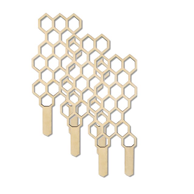 Enrejado de madera pequeño para plantas trepadoras en macetas, soporte inicial para decoración de jardín interior y exterior, panal