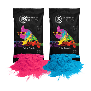 Gender Reveal Holi Color Powder - 2 pack 1lb - Pink and Blue - Safe, Non-Toxic