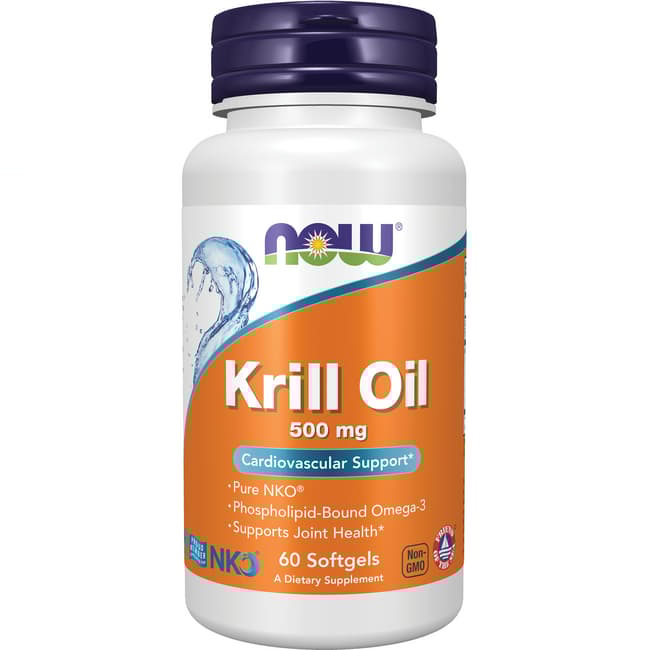 Now Neptune Krill Oil Softgels, 500 Mg, 60 Ct