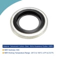 thumbnail image 3 of Uxcell G1/8 15.9x8.5x2.9mm Carbon Steel NBR Bonded Sealing Washer Gasket 50 Count, 3 of 5