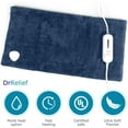 thumbnail image 6 of Dr Relief Full Back Heating Pad Fast Heating Wrap with Auto Shut Off for Back, Neck and Shoulder, Abdomen, Waist Pain Relief, Dry/Moist Option (12"x24", Navy Blue), 6 of 6
