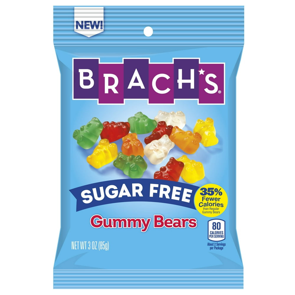 Brach's Sugar Free Gummy Bears Candy, 3 Ounce Bag - Walmart.com