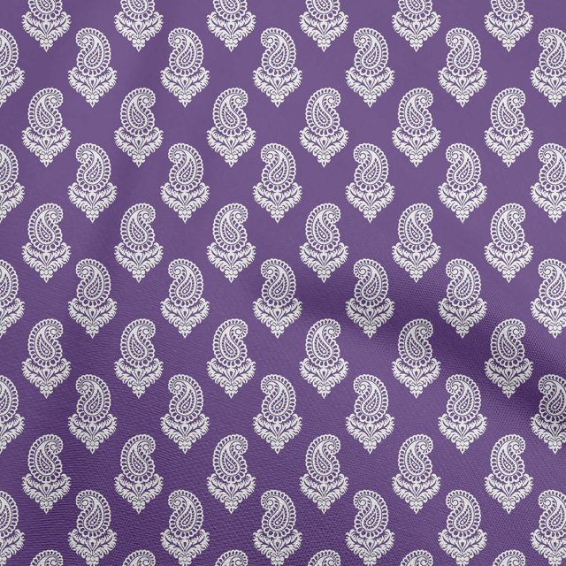 oneOone Rayon Medium Purple Fabric Block Sewing Craft Projects Fabric Prints By Yard 56 Inch Wide