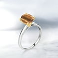 thumbnail image 4 of Gem Stone King 1.50 Ct Oval Brown Tiger Eye 10K White and Yellow Gold Ring Ring (Size 5), 4 of 4