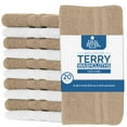 thumbnail image 4 of Dan River Washcloth pack of 20 Assorted Tan and White High-Quality Cotton Multipurpose Wash Rags for&nbsp;Body&nbsp;and&nbsp;Face, 4 of 8