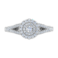 thumbnail image 3 of 1/2 Carat Diamond Halo Engagement Ring in 14K White Gold (Ring Size 9.25) (I1-I2 Clarity), 3 of 4
