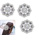 thumbnail image 2 of Elegant Rhinestones Decorative Buckle Belt Accessories Elegant Conchos for Various Outfits Leather Goods Decoration 3PCS, 2 of 5