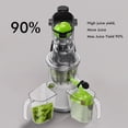 thumbnail image 6 of SiFENE Cold Press Juicer Machine, 200W Masticating Juicer with Wide Feed Chute, Easy to Clean, High Juice Yield, Quiet Operation, Slow Juicer for Fruits & Vegetables, Countertop Use, White, 6 of 9