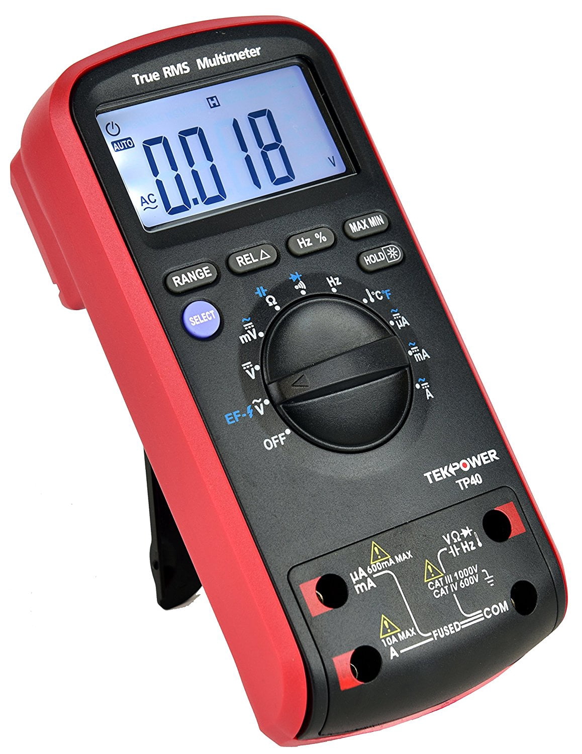 Tekpower TP40 6000 Counts True RMS Digital AC/DC Auto Range Digital Multimeter With Relative Measurement and NCV Features