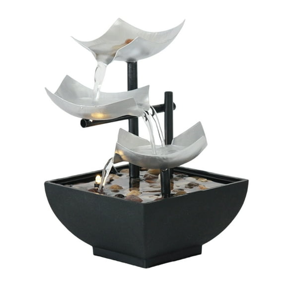 Tabletop Water Fountain for Indoor Decors Relaxation Waterfall Indoor Relax