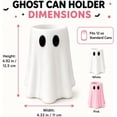 thumbnail image 6 of Halloween Ghost Can Holder with Bottle Opener 3D Printed Beverage Can Sleeve for 12 oz Cans Cute Ghost Figurine Table Decor for Parties Desks & Kitchens, 6 of 8