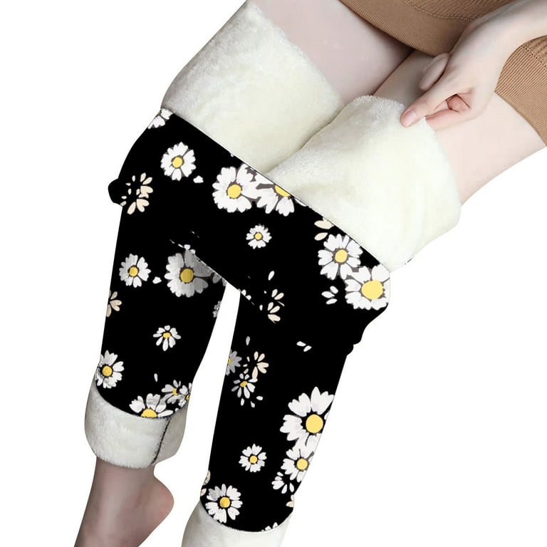 Christmas Leggings for Women UK High Waisted Pattern Leggings Plus Size  Printed Soft Tummy Control Winter Warm Fleece Pants Ladies Xmas Leggings  for