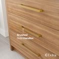 thumbnail image 6 of Eviva Curio 36"W x 18"D Walnut Bathroom Vanity with White Carrara Quartz Countertop and Undermount Porcelain Sink, 6 of 10