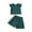 Green, variant on Baby Gifts for Girls Newborn Girl Newborn Outfit, Children's Solid Color Small Fly Sleeve Round Neck Top Elastic Waist Shorts Summer Casual Set