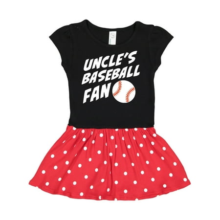 

Inktastic Uncles Baseball Fan Gift Toddler Girl Dress