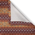 thumbnail image 5 of Ambesonne Tribal Grommet Curtain, Retro Motifs, 50" x 108", Ruby Apricot, 5 of 6