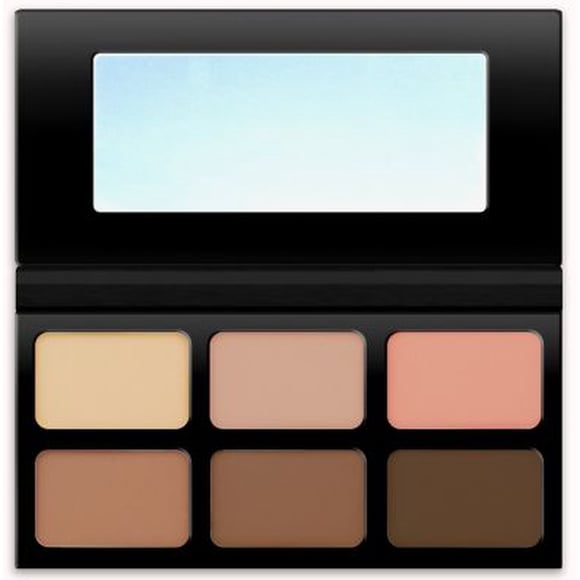 Kokie Cosmetics Kit de contorno en polvo, profundo/oscuro, 0.96 onzas