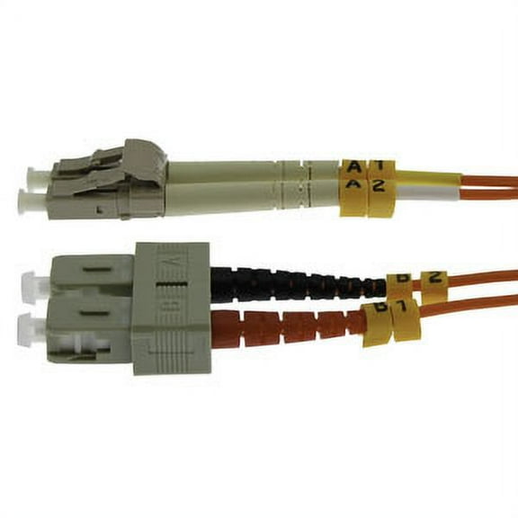 ACCL 7m LC/UPC SC/UPC OM1 Multimode Duplex Fiber Optic Patch Cable, 1 Pack