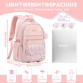 thumbnail image 3 of Soda Candy Backpacks for School Kawaii Backpacks Multiple Pockets School Book Bags for School, Age 6-14, Pink, 3 of 8