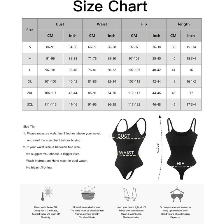 Bodysuit Spanx Bathing Suit Size Chart VASLANDA Seamless Bodysuit
