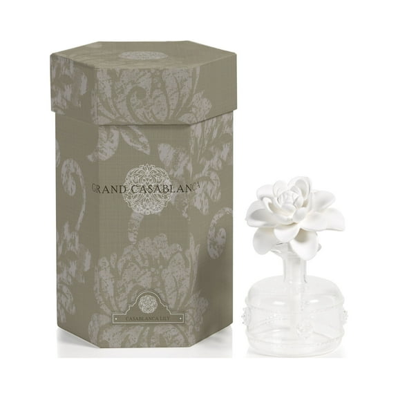 Zodax "Mini Grand Casablanca" Porcelain Diffuser, Casablanca Lily