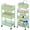 Green, variant on 2In1 Baby Diaper Caddy & 3-Tier Rolling Diaper Cart, Diaper Caddy Organizer Cart with Dividers, Mobile Metal Utility Cart for Nursery Essentials, Detachable Bedside Cart, Large Capacity