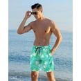 thumbnail image 2 of Axwujok Mens Swimming Trunks with Compression Liner Swim Shorts 7 inch Quick Dry Bathing Suit Anti Chafe Boardshorts, 2 of 3