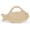 Nature Color, variant on Fish Shaped Straw Woven Clutch Handbag, Embroidery Raffia Summer Beach Satchel Tote with Magnetic Closure, Lightweight Portable Handheld Purse for Vacation Daily Outing