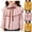 Pink-02, variant on Ultrave Girls Cute Blouse Ruffle Collar Neck Button Down Long Sleeve Shirt Stripe Print Shirts for 2-12Y
