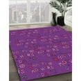 thumbnail image 3 of Ahgly Company Machine Washable Indoor Rectangle Transitional Dark Magenta Purple Area Rugs, 3' x 5', 3 of 7