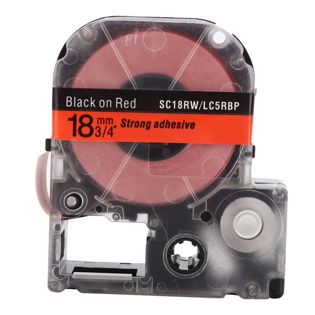 Ruban Adhésif, Imperméable à l'Eau Durable Haute Résistance à Basse Température Rouleaux de Ruban pour SR230CH pour SR530C pour SR230C Noir sur Rouge, Noir sur Or, Noir sur Bleu, Rouge sur Jaune, Noir sur