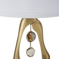 thumbnail image 4 of A&B Home Geode Shaped Table Lamp with Drum Shade - 16"Dia. x 27.5"H - Gold/White, 4 of 6