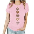 thumbnail image 2 of Sokhug Valentines T Shirts for Women Loose Fit Cute Love Heart Print Tees Casual Short Sleeve Crewneck Top Summer Dressy Comfy Shirt Blouses, 2 of 7