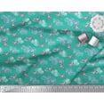 thumbnail image 2 of Soimoi Rayon Fabric Clouds & Bullfinch Bird Print Fabric by Yard 42 Inch Wide, 2 of 3