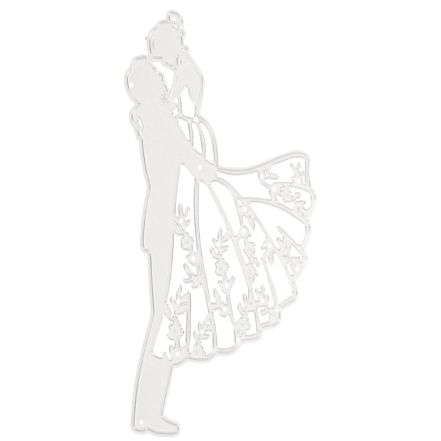 WEUVEB Troqueles Decorativos En Metal Plateado Para Proyectos De Boda Y Scrapbooking
