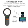 thumbnail image 3 of TFixol W91A Bluetooth Animal Tag Scanner with 1.44" Display, 2.4G+USB, 500 Tag Storage, Fast Recognition, Built-in Lithium Battery, Black, 3 of 6