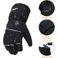 thumbnail image 3 of SNOW DEERElectric Heated Gloves, Waterproof & Windproof Ski Gloves with Rechargeable Battery & Touchscreen - Three Heat Settings for Cold Weather Snowboarding, 3 of 9
