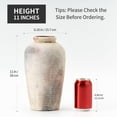 thumbnail image 2 of Ceramic Flower Vase, Tall Vase for Centerpieces, Large Decorative Terracotta Vases, Farmhouse Rustic Vases for Home Decor, Living Room, Table, Neutral, 2 of 9