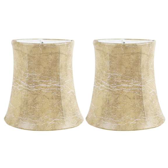 Meriville Set of 2 Faux Leather Clip On Chandelier Lamp Shades, 3.5-inch by 4.5-inch by 4.5-inch
