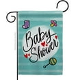 thumbnail image 1 of Breeze Decor G165217-BO Baby Shower Celebration New Born Double-Sided Decorative Garden Flag, Multi Color, 1 of 1