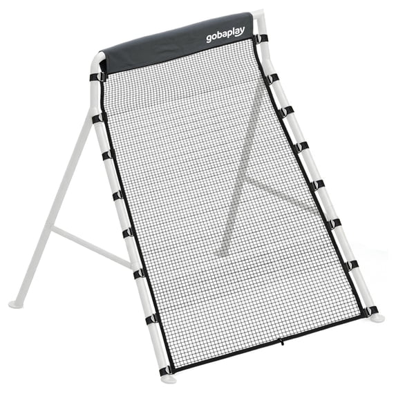 Open Box gobaplay Outdoor Multi Sport Bounce Back Net for Swing Set, Black