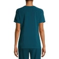 thumbnail image 2 of Scrubstar Women's Antimicrobial Premium Performance Tonal Contrast V-Neck Scrub Top, 2 of 7