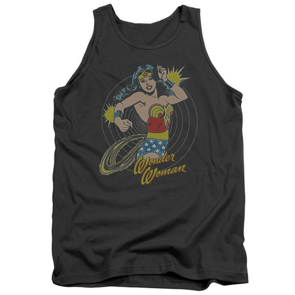 Trevco Dc-Spinning - Adult Tank Top - Charcoal- Large