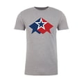 thumbnail image 2 of Red, White and Blue Star, Men's USA T-shirts, 4th of July T-shirts - Heather Grey MH200PATRIOT S17 2XL, 2 of 3