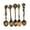 Red bronze, variant on Retro Elegances Alloy Crafted 5Pcs Multifunctional Spoons Kitchen Utensils Collection Antique Relief Kitchen Accessorie
