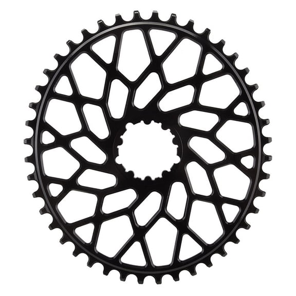 Absolute Black GXP/BB30 Oval Direct CX Bicycle Chainring - 44T (Black - 44T)