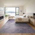 thumbnail image 3 of ODIKA 9'x12' Washable Area Rug Starry Watercolor Dreamy Galaxy Twinkling Stars Constellation Purple Flowing for Master Suite, California King, Under Bed, Non-Shedding, Easy Care, 3 of 7
