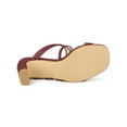 thumbnail image 5 of BLISSFUL STEP Women's Sandals Block Heels Crisscross Strap Sandals, 5 of 7